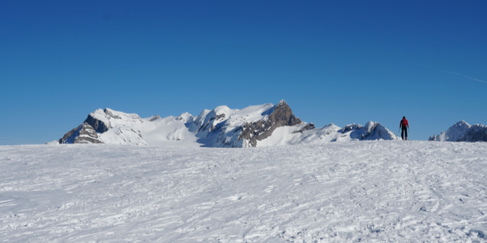 Panoramablick auf den Glärnisch mit dem Vreneli