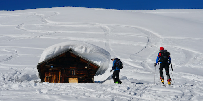 Hübscher Zwischenhalt am Piz Dora