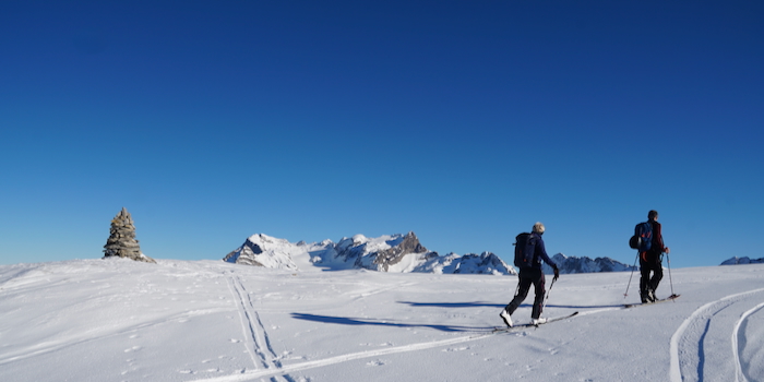Kurz vor dem Gipfel (hinten das Glärnischmassiv).