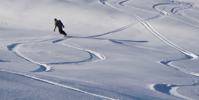 Hoher Abfahrtsgenuss mit Snowboard ...