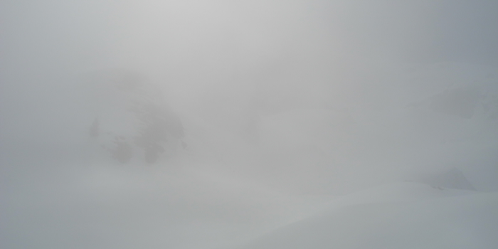Dann hat uns der Nebel komplett eingehüllt.