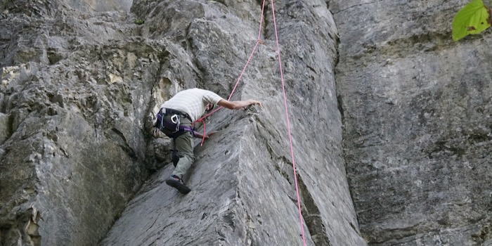 Etwas Technik – zuerst im Toprope ...