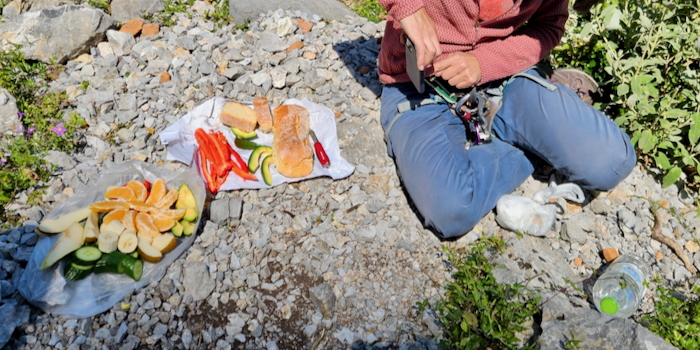 Essenszeit – da könnte man glatt das Klettern vergessen