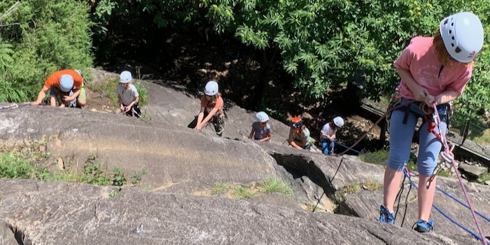 Selbständiges Abseilen nach der MSL.