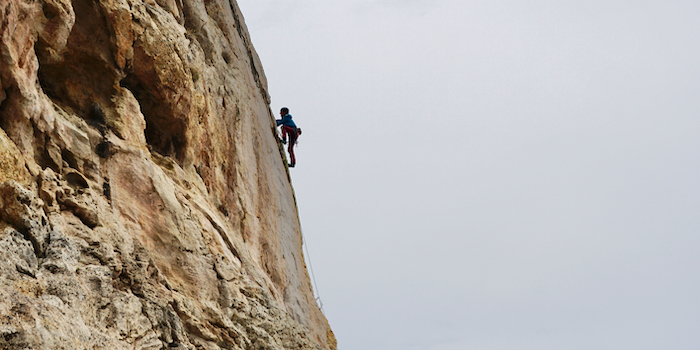 Steil, gutgriffig und schön – hier ist auch der Fotograf mal im Bild.