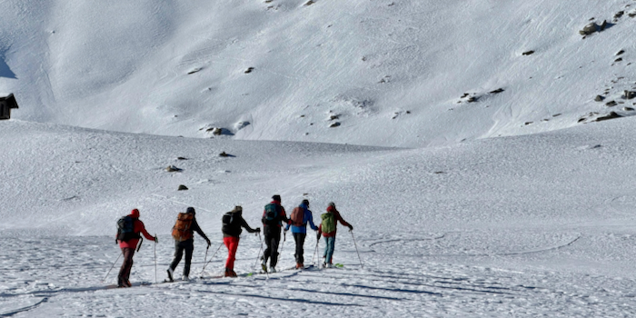 Einsam unterwegs im Liftgelände.