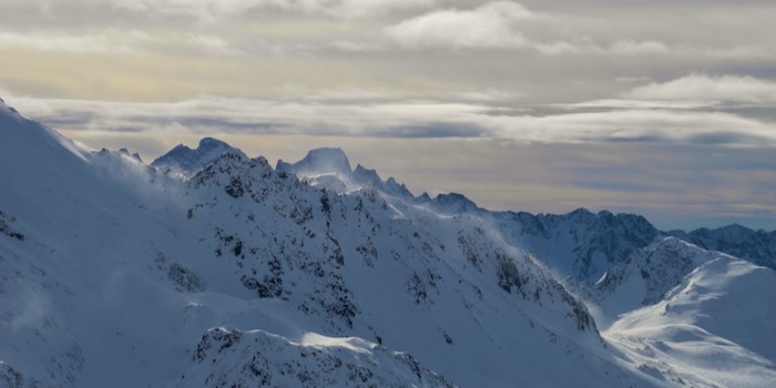 Prächtige Stimmung in den Bergeller Bergen.