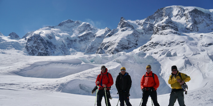 Skigenuss vor imposanter Kulisse