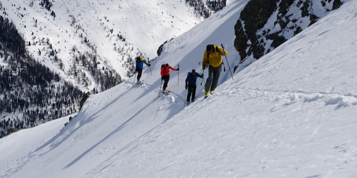 Aus lawinentechnischen Gründen mal etwas anspruchsvoller