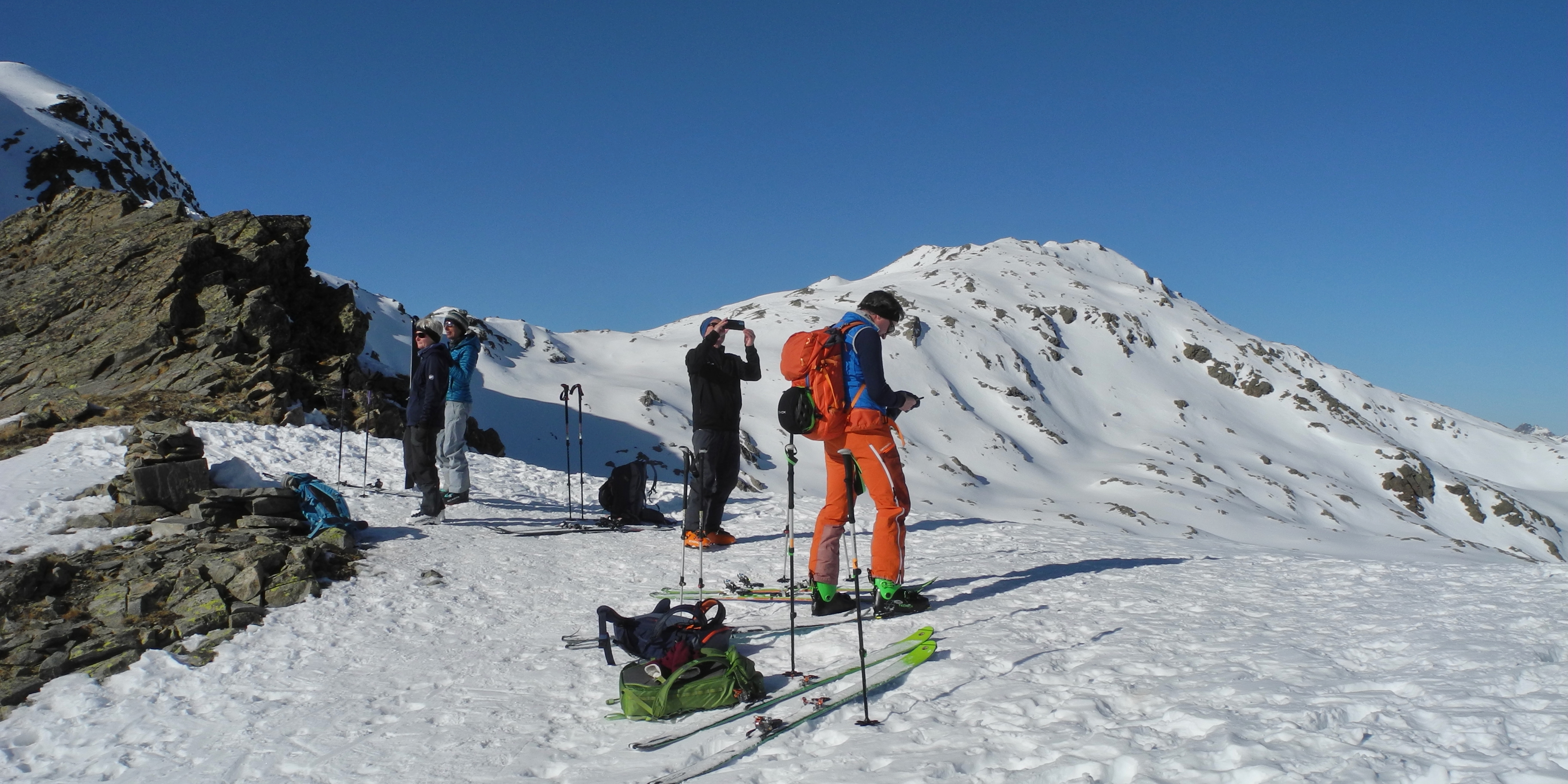 Blick zurück auf das erste Ziel.