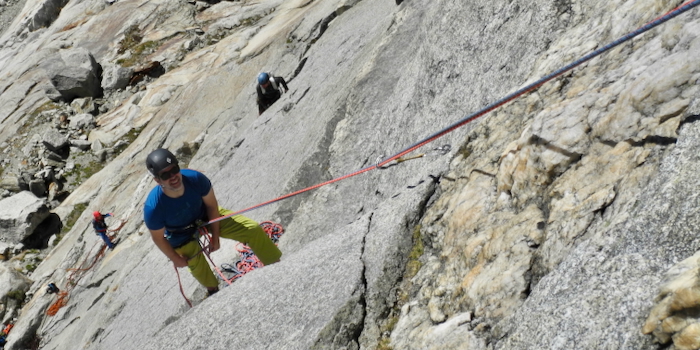 20er-Jubiläum: Blick aus der zweiten Länge.