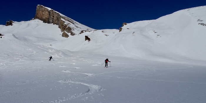 Rassige Abfahrt am Piz Uccello