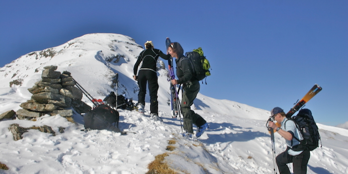 Beverin pintg, hinten die Kuppe des Beverin.